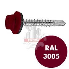 Саморез кровельный RAL-3005 ZP 4,8х35 (250шт)